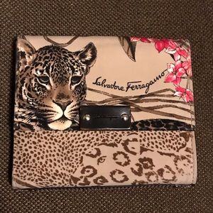 Salvatore Ferragamo safari animal print wallet